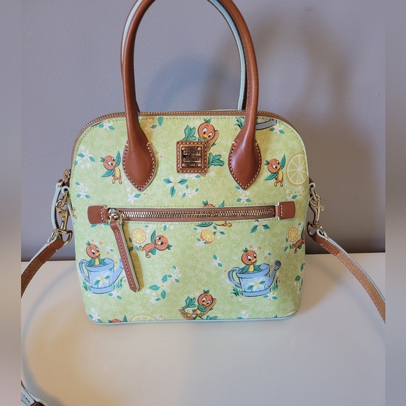 Dooney & Burke Disney Orange Bird Epcot Flower & Garden Festival Satchel, BNWOT - Picture 2 of 12